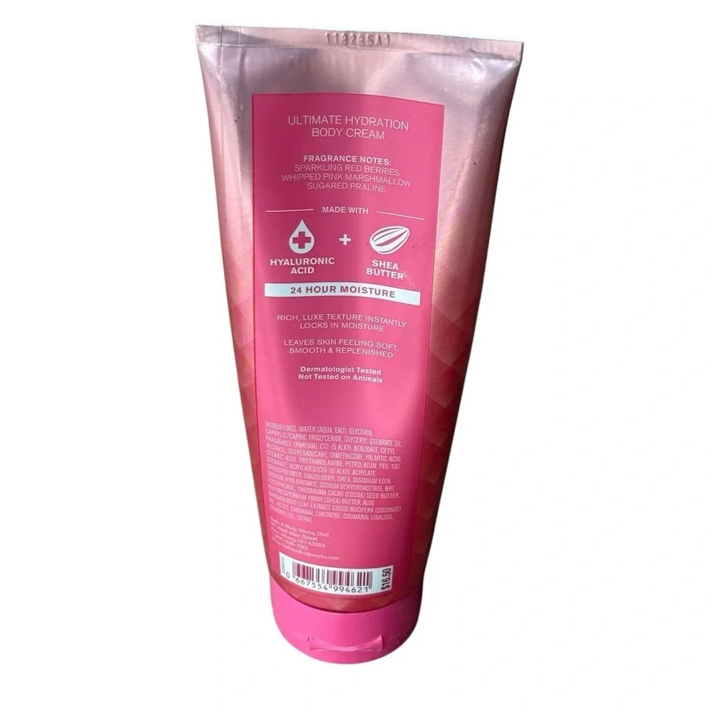 Bath & Body Works Pink Velvet Cupcake Body Cream 8 oz